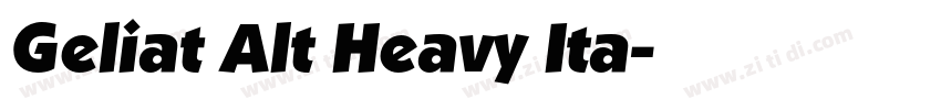 Geliat Alt Heavy Ita字体转换